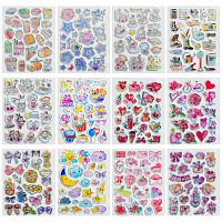 Наклейки объемные "Вдохновение", 19х15 см, ассорти 12 видов, FUNSTER (ФАНСТЕР), 666088