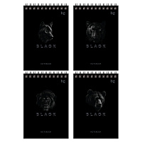 Блокнот А6 60л. на гребне BG "Just black фото Блокнот А6 60л. на гребне BG "Just black