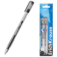 Ручки гелевые для ЕГЭ и ОГЭ ERICH KRAUSE G-Tone Stick Original, 0,5 мм, ЧЕРНЫЕ, набор 2 штуки, 39516 фото Ручки гелевые для ЕГЭ и ОГЭ ERICH KRAUSE G-Tone Stick Original, 0,5 мм, ЧЕРНЫЕ, набор 2 штуки, 39516
