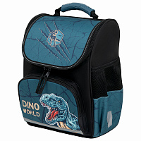 Ранец ПИФАГОР BASIC, 1 отделение, 3 кармана, эргономичная спинка, "Dino world", 35х28х18 см, 272046 фото Ранец ПИФАГОР BASIC, 1 отделение, 3 кармана, эргономичная спинка, "Dino world", 35х28х18 см, 272046