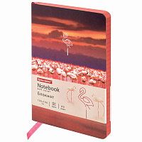 Блокнот МАЛЫЙ ФОРМАТ (100х150 мм) А6, BRAUBERG VISTA "Flamingo", под кожу, гибкий, тиснение фольга, 80 л., 112099 фото Блокнот МАЛЫЙ ФОРМАТ (100х150 мм) А6, BRAUBERG VISTA "Flamingo", под кожу, гибкий, тиснение фольга, 80 л., 112099