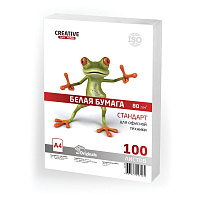 Бумага офисная А4, 80 г/м2, 100 л., СТУДЕНЧЕСКАЯ, CREATIVE, Россия, 146% (CIE), БС 100 фото Бумага офисная А4, 80 г/м2, 100 л., СТУДЕНЧЕСКАЯ, CREATIVE, Россия, 146% (CIE), БС 100