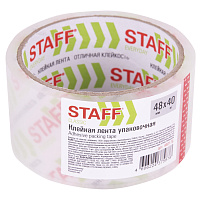 Клейкая лента упаковочная 48 мм x 40 м, прозрачная, толщина 40 микрон, STAFF CLASSIC, 440176 фото Клейкая лента упаковочная 48 мм x 40 м, прозрачная, толщина 40 микрон, STAFF CLASSIC, 440176
