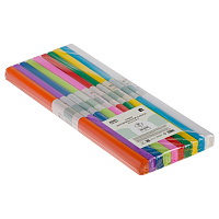 Набор крепированной бумаги ТРИ СОВЫ, 50*250см, 32г/м2, 10шт., ассорти, в рулонах