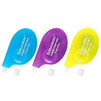 Корректирующая лента BRAUBERG ULTRA NEON, 5 мм х 8 м, цвет ассорти, блистер, 272664 фото Корректирующая лента BRAUBERG ULTRA NEON, 5 мм х 8 м, цвет ассорти, блистер, 272664