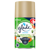 Сменный баллон 269 мл, GLADE "Свежесть утра", для автоматических освежителей, универсальный, 864979 фото Сменный баллон 269 мл, GLADE "Свежесть утра", для автоматических освежителей, универсальный, 864979