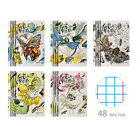 Тетрадь А5 48 л. АЛЬТ скоба, клетка, матовая ламинация, "MACRO NATURE" (5 видов), 7-48-1340 фото Тетрадь А5 48 л. АЛЬТ скоба, клетка, матовая ламинация, "MACRO NATURE" (5 видов), 7-48-1340