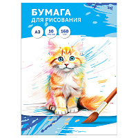 Папка для рисования А3, 10л., BG, 160г/м2 фото Папка для рисования А3, 10л., BG, 160г/м2