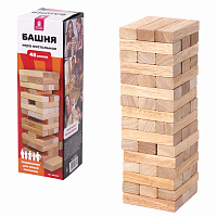 Игра настольная "БАШНЯ", 48 деревянных блоков, ЗОЛОТАЯ СКАЗКА, 662294 фото Игра настольная "БАШНЯ", 48 деревянных блоков, ЗОЛОТАЯ СКАЗКА, 662294