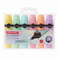 Набор текстовыделителей BRAUBERG 6 шт., АССОРТИ, "DELTA PASTEL", линия 1-5 мм, 151736 фото Набор текстовыделителей BRAUBERG 6 шт., АССОРТИ, "DELTA PASTEL", линия 1-5 мм, 151736