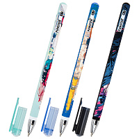 Ручка шариковая с принтом FUNSTER STICK "ANIME", СИНЯЯ, SOFT TOUCH покрытие, узел 0,7 мм, линия 0,35 мм, 144392