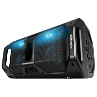 Колонка портативная DEFENDER Rage, 2.0, 50 Вт, Bluetooth, FM-тюнер, microSD, чёрная, 65109 фото Колонка портативная DEFENDER Rage, 2.0, 50 Вт, Bluetooth, FM-тюнер, microSD, чёрная, 65109