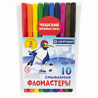 Фломастеры 10 ЦВЕТОВ CENTROPEN "Пингвины", смываемые, вентилируемый колпачок, 7790/10ET, 7 7790 1086 фото Фломастеры 10 ЦВЕТОВ CENTROPEN "Пингвины", смываемые, вентилируемый колпачок, 7790/10ET, 7 7790 1086