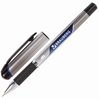Ручка шариковая масляная с грипом BRAUBERG "Signature", СИНЯЯ, печать, узел 0,7 мм, линия письма 0,35 мм, 142688 фото Ручка шариковая масляная с грипом BRAUBERG "Signature", СИНЯЯ, печать, узел 0,7 мм, линия письма 0,35 мм, 142688