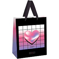Пакет подарочный 18*23*10см MESHU "Heart", голографический картон фото Пакет подарочный 18*23*10см MESHU "Heart", голографический картон