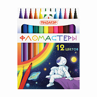 Фломастеры ПИФАГОР "Космическая одиссея", 12 цветов, вентилируемый колпачок, 152444 фото Фломастеры ПИФАГОР "Космическая одиссея", 12 цветов, вентилируемый колпачок, 152444