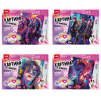 Картина по номерам 30х40 см, "K-POP" АССОРТИ, на подрамнике, акрил, кисти, LORI, Рхо/м-001 фото Картина по номерам 30х40 см, "K-POP" АССОРТИ, на подрамнике, акрил, кисти, LORI, Рхо/м-001