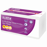 Полотенца бумажные (1 пачка 200 листов) LAIMA (H3) PREMIUM UNIT PACK, 2-слойные, 22х22 см, V-сложение, 115499, 326274 фото Полотенца бумажные (1 пачка 200 листов) LAIMA (H3) PREMIUM UNIT PACK, 2-слойные, 22х22 см, V-сложение, 115499, 326274