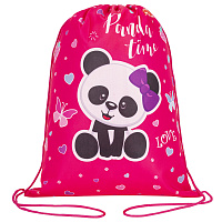 Мешок для обуви ПИФАГОР, 1 отделение, 42х34 см, "Panda time", 271601 фото Мешок для обуви ПИФАГОР, 1 отделение, 42х34 см, "Panda time", 271601