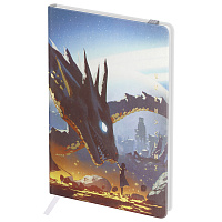 Записная книжка А6 80л. ЛАЙТ, кожзам, Greenwich Line "Touch the dragon", с резинкой, тиснение фольгой, блок в клетку фото Записная книжка А6 80л. ЛАЙТ, кожзам, Greenwich Line "Touch the dragon", с резинкой, тиснение фольгой, блок в клетку