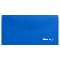 Папка-конверт на кнопке Berlingo "Soft Touch", C6, 200мкм, софт-тач, синяя фото Папка-конверт на кнопке Berlingo "Soft Touch", C6, 200мкм, софт-тач, синяя