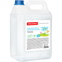 Средство для мытья детской посуды OfficeClean Professional "Ромашка и алоэ", гель, 5л, канистра фото Средство для мытья детской посуды OfficeClean Professional "Ромашка и алоэ", гель, 5л, канистра