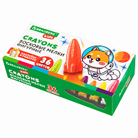 Восковые мелки фигурные BRAUBERG KIDS "РАКЕТА", НАБОР 36 цветов + НАКЛЕЙКИ В ПОДАРОК, 273084 фото Восковые мелки фигурные BRAUBERG KIDS "РАКЕТА", НАБОР 36 цветов + НАКЛЕЙКИ В ПОДАРОК, 273084