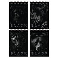 Блокнот А5 40л. на гребне BG "Just black фото Блокнот А5 40л. на гребне BG "Just black