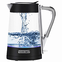 Чайник POLARIS PWK 1715 CGL, 1,7 л, 1850-2200 Вт, закрытый нагревательный элемент, стекло, черный, 48643, PWK 1715 CGL b фото Чайник POLARIS PWK 1715 CGL, 1,7 л, 1850-2200 Вт, закрытый нагревательный элемент, стекло, черный, 48643, PWK 1715 CGL b