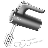 Миксер ручной VIXTER VHM-5300, 700 Вт, 5 скоростей, 2 венчика, 2 крюка для теста, графит фото Миксер ручной VIXTER VHM-5300, 700 Вт, 5 скоростей, 2 венчика, 2 крюка для теста, графит