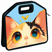 Папка-сумка ЮНЛАНДИЯ, 1 отделение, фетровые ручки, 34х30х11 см, "Cute catcher", 273379 фото Папка-сумка ЮНЛАНДИЯ, 1 отделение, фетровые ручки, 34х30х11 см, "Cute catcher", 273379