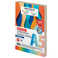 Бумага цветная МАЛОГО ФОРМАТА 10 цветов, BRAUBERG MULTICOLOR А5, 80 г/м2, 100 л., (10 цветов x 10 листов), 116406 фото Бумага цветная МАЛОГО ФОРМАТА 10 цветов, BRAUBERG MULTICOLOR А5, 80 г/м2, 100 л., (10 цветов x 10 листов), 116406