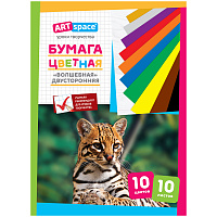 Цветная бумага газетная А4, ArtSpace, двустор., 10л., 10цв., золото, серебро, на скобе, "Волшебная фото Цветная бумага газетная А4, ArtSpace, двустор., 10л., 10цв., золото, серебро, на скобе, "Волшебная