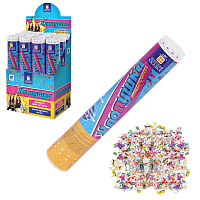 Хлопушка пневматическая 30 см "Party Mix", фольга, конфетти, ассорти, ЗОЛОТАЯ СКАЗКА, 592465 фото Хлопушка пневматическая 30 см "Party Mix", фольга, конфетти, ассорти, ЗОЛОТАЯ СКАЗКА, 592465