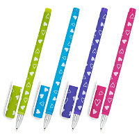 Ручка шариковая BRAUBERG SOFT TOUCH STICK "FRESH ZONE HEARTS", СИНЯЯ, мягкое покрытие, корпус ассорти, узел 0,7 мм, 143700 фото Ручка шариковая BRAUBERG SOFT TOUCH STICK "FRESH ZONE HEARTS", СИНЯЯ, мягкое покрытие, корпус ассорти, узел 0,7 мм, 143700