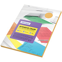 Бумага цветная OfficeSpace "Intensive Color", А4, 80г/м2, 100л., (оранжевый) фото Бумага цветная OfficeSpace "Intensive Color", А4, 80г/м2, 100л., (оранжевый)