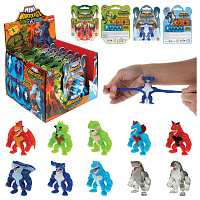 Фигурка-тянучка антистресс "MONSTER FLEX MINI DINO и AQUA" 7 см, ассорти 10 видов, блистер, Т23837 фото Фигурка-тянучка антистресс "MONSTER FLEX MINI DINO и AQUA" 7 см, ассорти 10 видов, блистер, Т23837