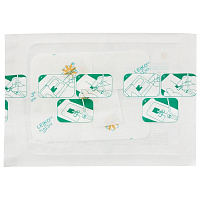 Повязка для фиксации катетеров LEIKO, КОМПЛЕКТ 100 шт., 6х8 см, нетканая основа, 2 подушечки, 131861