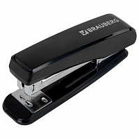 Степлер №24/6, 26/6 BRAUBERG "Standard", до 30 листов, черный, 272755 фото Степлер №24/6, 26/6 BRAUBERG "Standard", до 30 листов, черный, 272755