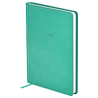 Ежедневник датированный 2026г., А5, 176л., твердый переплет, кожзам, BG "Winner. Light teal", светло-бирюзовый фото Ежедневник датированный 2026г., А5, 176л., твердый переплет, кожзам, BG "Winner. Light teal", светло-бирюзовый