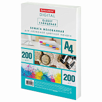 Бумага BRAUBERG DIGITAL GLOSSY мелованная глянцевая А4, 200 г/м2, 200 л., для полноцветной лазерной печати, 120% (CIE), 116405 фото Бумага BRAUBERG DIGITAL GLOSSY мелованная глянцевая А4, 200 г/м2, 200 л., для полноцветной лазерной печати, 120% (CIE), 116405