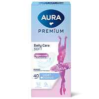 Прокладки женские ежедневные 40 шт., AURA Premium ультратонкие LIGHT, 13124 фото Прокладки женские ежедневные 40 шт., AURA Premium ультратонкие LIGHT, 13124