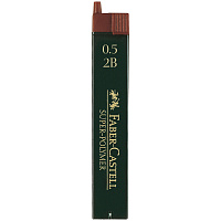 Грифели для механических карандашей Faber-Castell "Super-Polymer", 12шт., 0,5мм, 2B фото Грифели для механических карандашей Faber-Castell "Super-Polymer", 12шт., 0,5мм, 2B