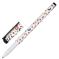 Ручка шариковая BRAUBERG SOFT TOUCH GRIP "CONFETTI", СИНЯЯ, мягкое покрытие, узел 0,7 мм, 143723 фото Ручка шариковая BRAUBERG SOFT TOUCH GRIP "CONFETTI", СИНЯЯ, мягкое покрытие, узел 0,7 мм, 143723
