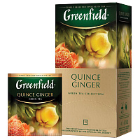Чай зеленый Greenfield Quince Ginger 25 пакетиков фото Чай зеленый Greenfield Quince Ginger 25 пакетиков