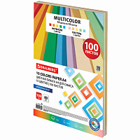 Бумага цветная 10 цветов BRAUBERG MULTICOLOR А4, 80 г/м2, 100 л., (10 цветов x 10 листов), 115350 фото Бумага цветная 10 цветов BRAUBERG MULTICOLOR А4, 80 г/м2, 100 л., (10 цветов x 10 листов), 115350