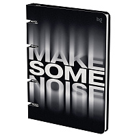 Тетрадь на кольцах А5, 120л., BG "Make noise", картон, soft-touch ламинация фото Тетрадь на кольцах А5, 120л., BG "Make noise", картон, soft-touch ламинация