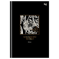 Ежедневник недатированный А5, 136л., 7БЦ BG "Magnificent world. Dark", глянцевая ламинация, тиснение фольгой фото Ежедневник недатированный А5, 136л., 7БЦ BG "Magnificent world. Dark", глянцевая ламинация, тиснение фольгой