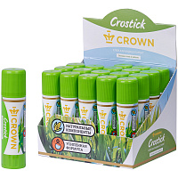 Клей-карандаш Crown "Expert", 22г, ПВП фото Клей-карандаш Crown "Expert", 22г, ПВП