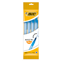 Ручки шариковые BIC "Round Stic", НАБОР 4 шт., СИНИЕ, узел 1 мм, линия письма 0,32 мм, пакет, 944176 фото Ручки шариковые BIC "Round Stic", НАБОР 4 шт., СИНИЕ, узел 1 мм, линия письма 0,32 мм, пакет, 944176